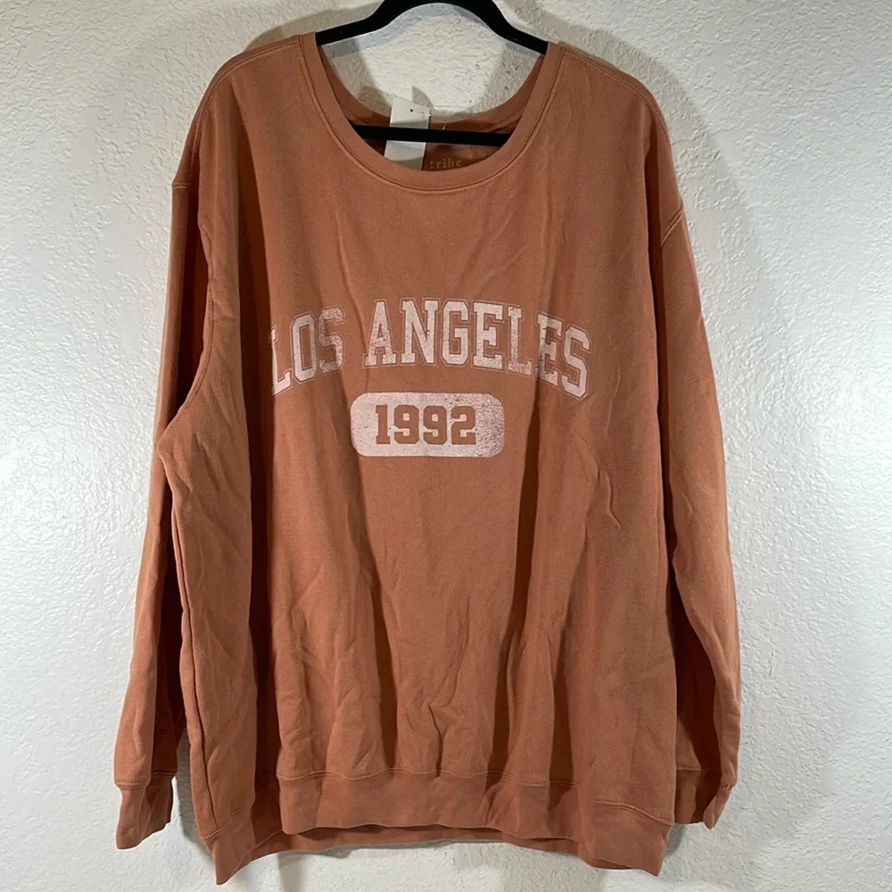 LOVE TRIBE Juniors' “LOS ANGELES 1992” Graphic-Print Sweatshirt NEW - Picture 4 of 7
